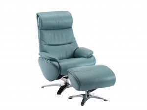 (image for) Barcalounger - Pedestal Chair Adler - Capri Blue
